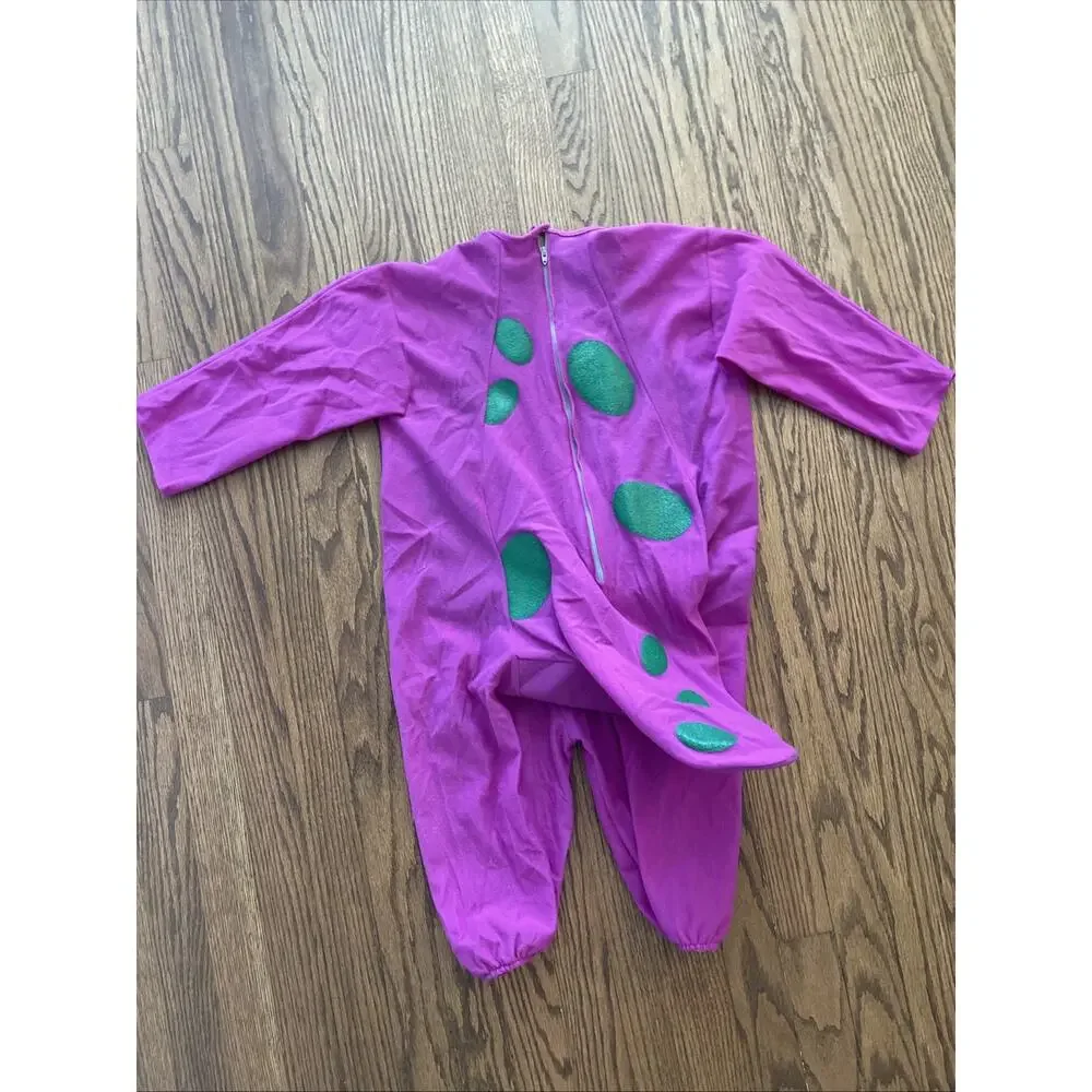 VTG Kids Unisex 1992 BARNEY Lyons Group Halloween Costume 2-3 Year No Head Piece